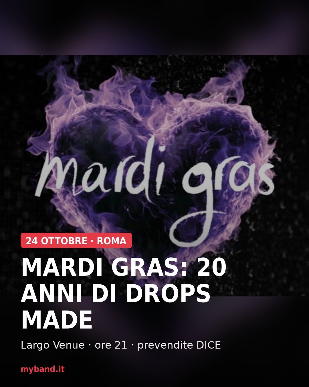 Mardi Gras in concerto – 20 anni di "Drops Made"