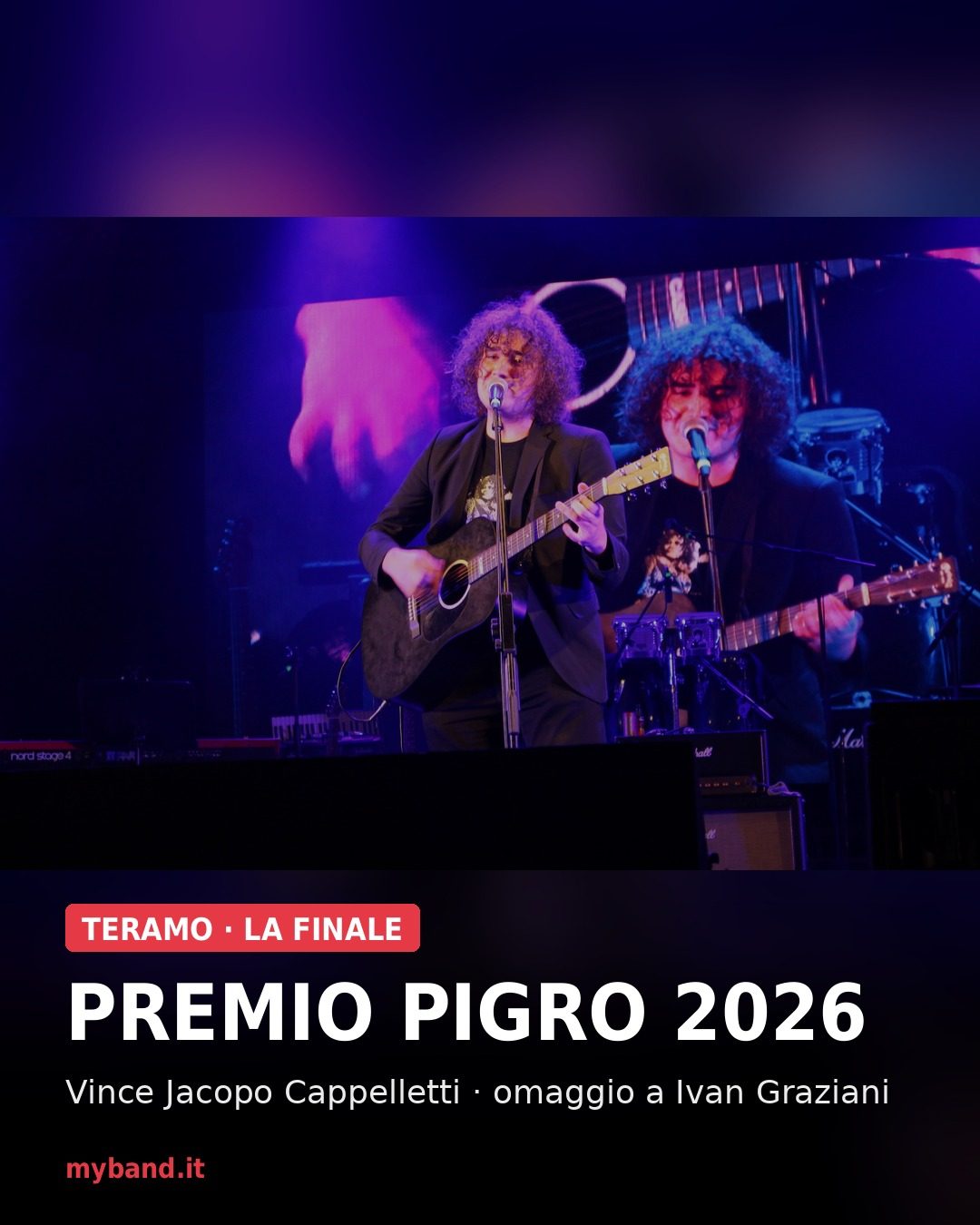 Premio Pigro – Ivan Graziani 2026: vince il piemontese Jacopo Cappelletti