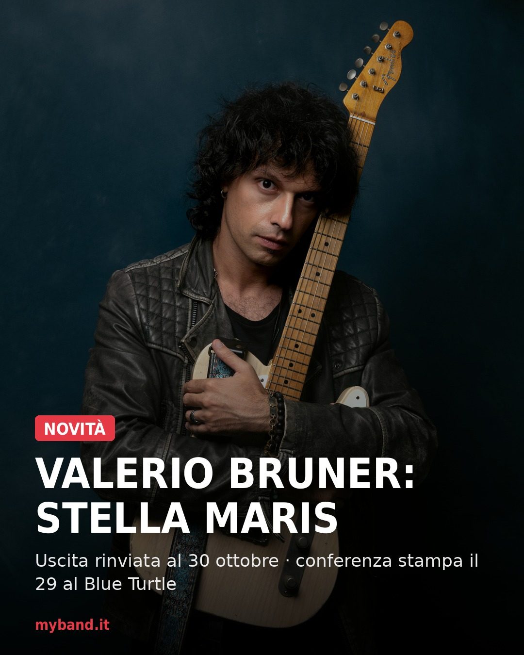 Valerio Bruner, “Stella Maris” slitta al 30 ottobre: rinviata la conferenza stampa