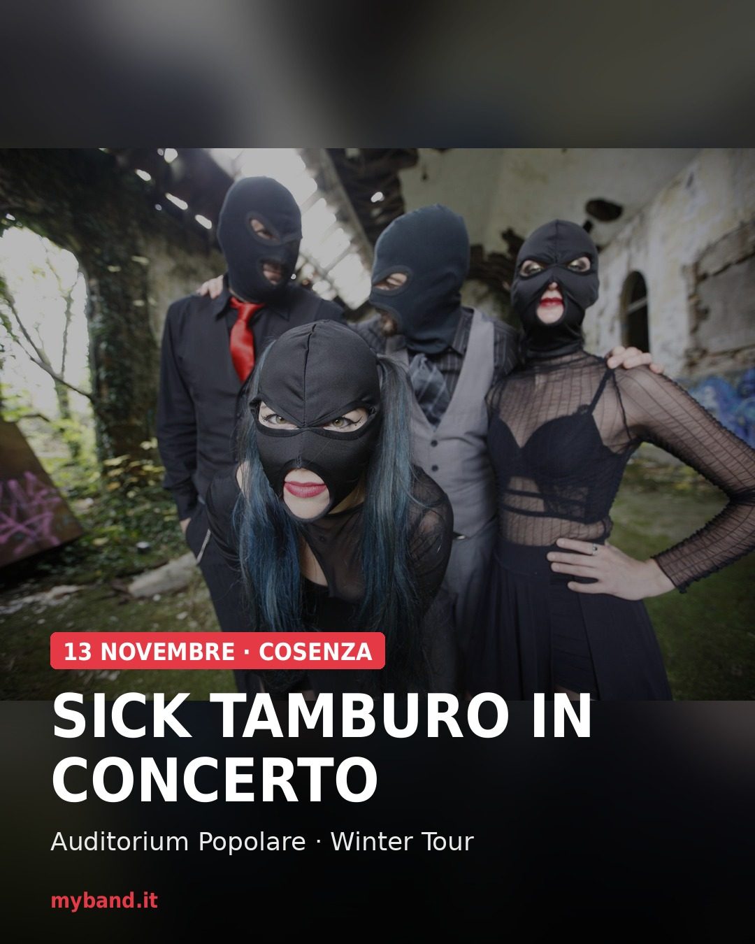 Sick Tamburo in concerto – Winter Tour