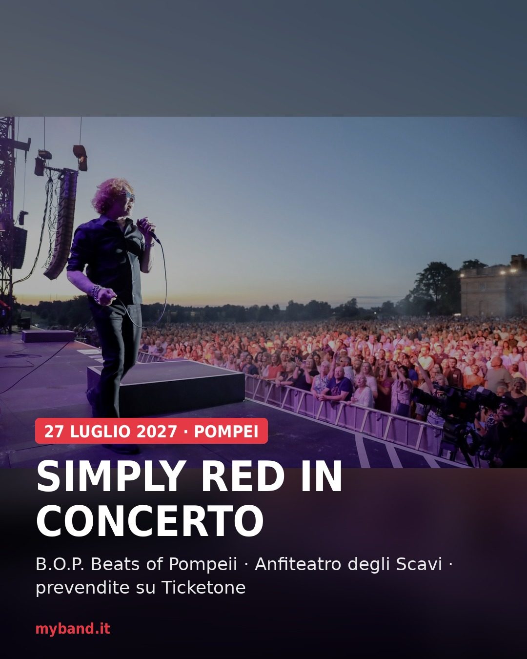 Simply Red in concerto – B.O.P. Beats of Pompeii 2027