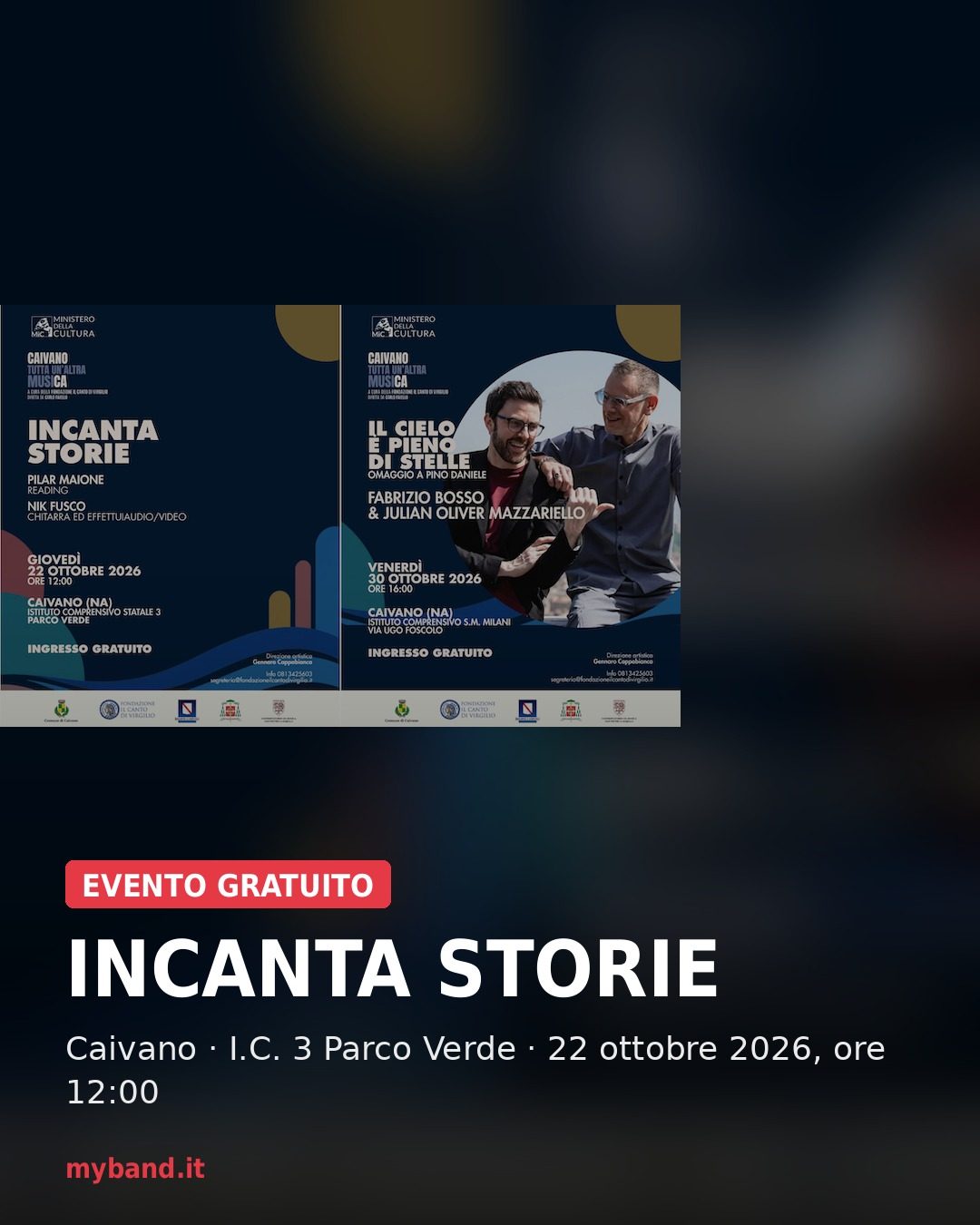 Incanta Storie con Pilar Maione e Nik Fusco