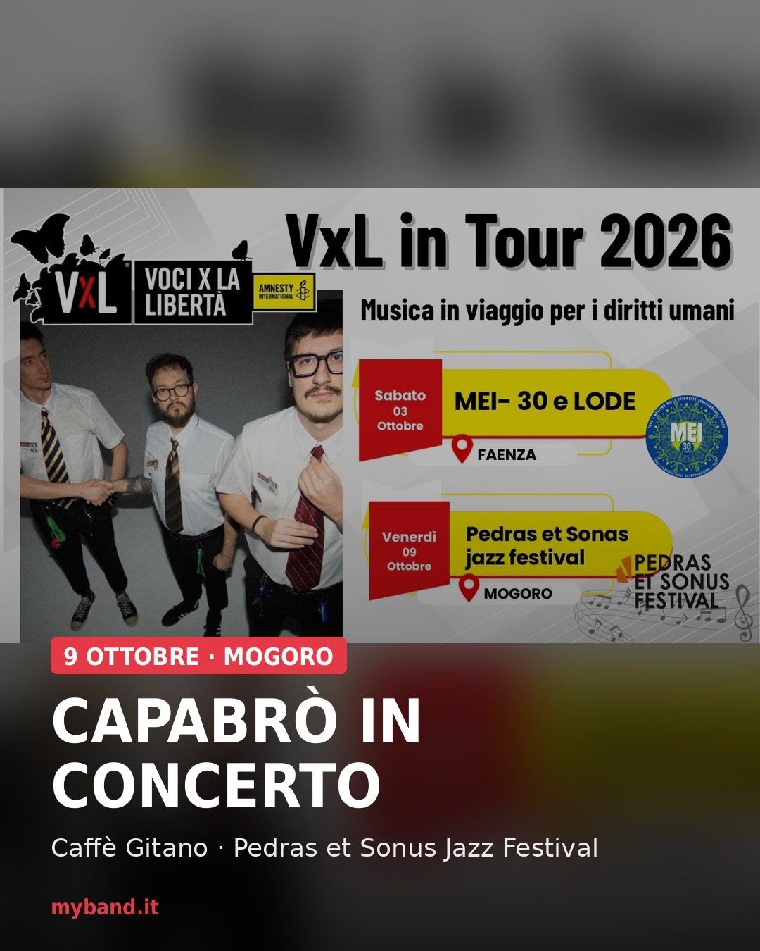Capabrò in concerto – Pedras et Sonus Jazz Festival