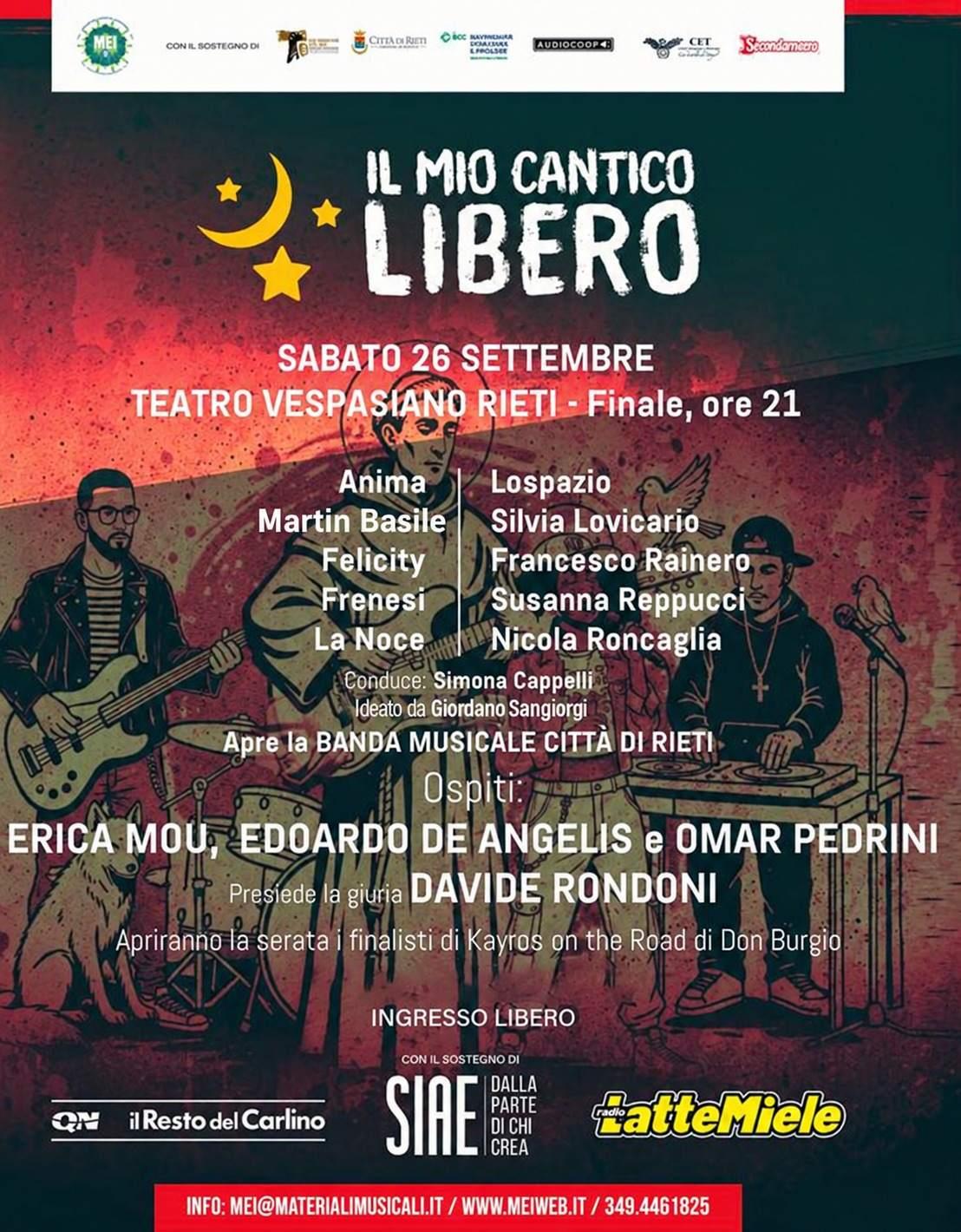 Il Mio Cantico Libero – finalissima nazionale